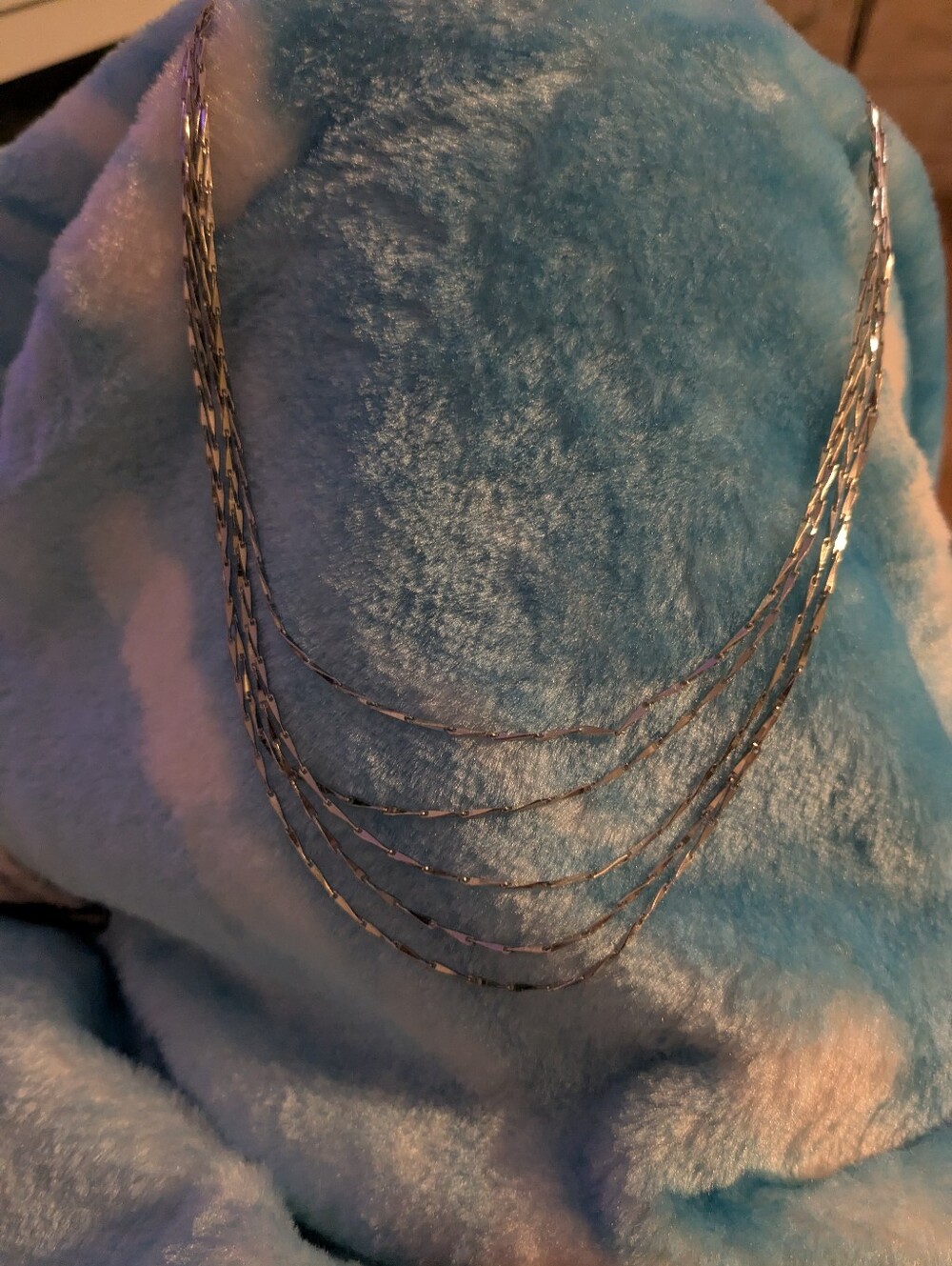 Multi-Strand Silver Tone Layered Necklace - Women Jewelry